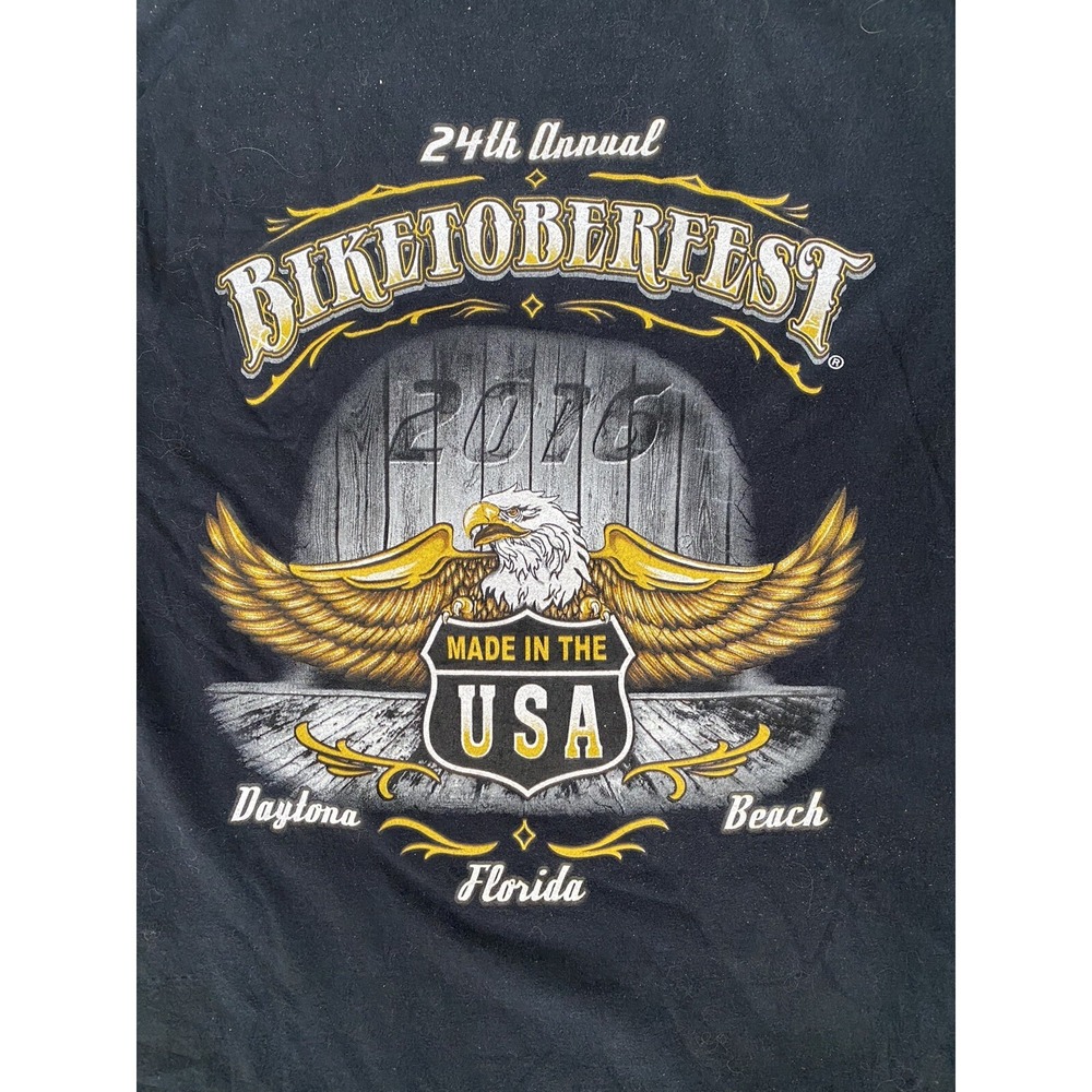 Biketoberfest 24th Annual 2016 Eagle Shirt Mens Size XL Daytona Beach Motorcycle